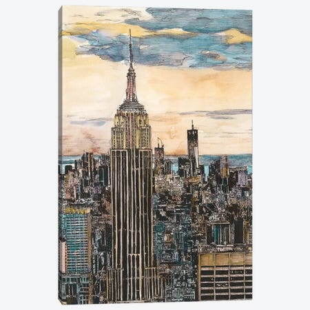 NYC Cityscape Canvas Print #WNG452} by Melissa Wang Canvas Art Print