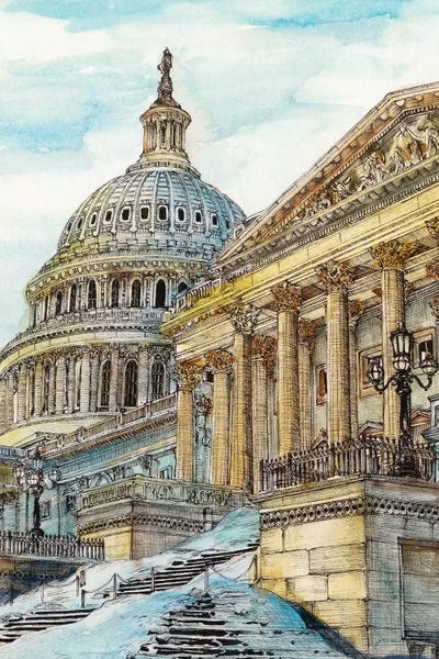 Washington, D.C.: Washington DC Cityscape by Melissa Wang