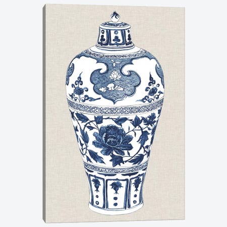 Antique Chinese Vase I Canvas Print #WNG469} by Melissa Wang Canvas Artwork