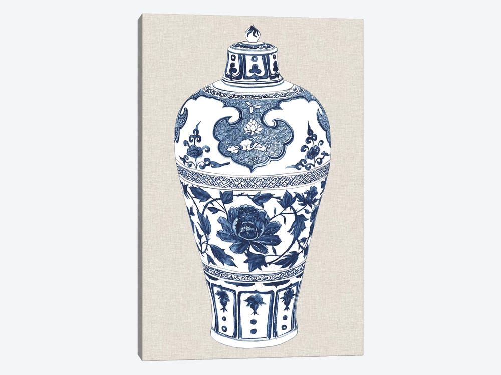 Antique Chinese Vase I by Melissa Wang 1-piece Canvas Art Print