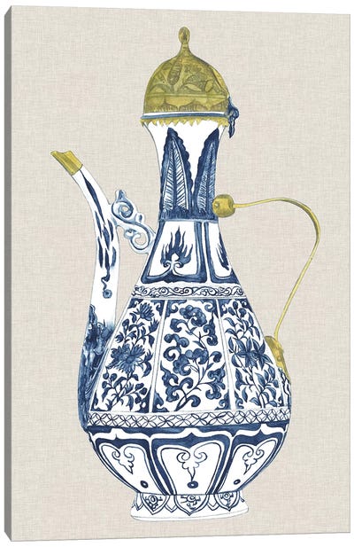 Antique Chinese Vase II Canvas Art Print - Pottery Still Life