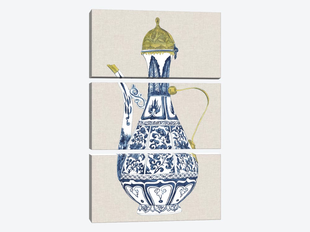 Antique Chinese Vase II by Melissa Wang 3-piece Canvas Art Print