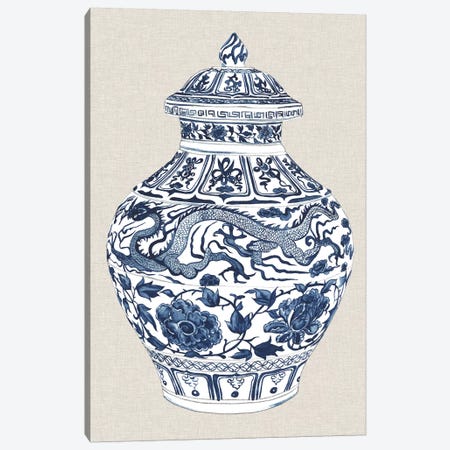 Antique Chinese Vase III Canvas Print #WNG471} by Melissa Wang Art Print