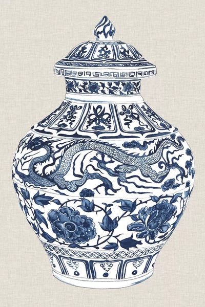 Chinoiserie: Antique Chinese Vase III by Melissa Wang