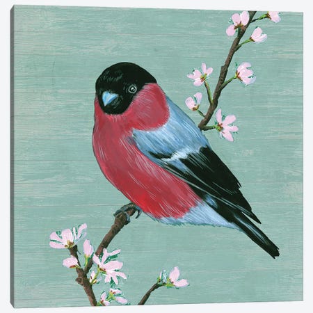 Bird & Blossoms I Canvas Print #WNG478} by Melissa Wang Canvas Print