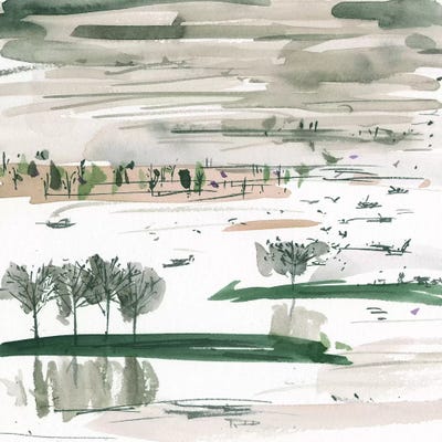 From Here to Somewhere II by Melissa Wang framed wall art