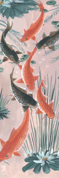 Asian Décor: Traditional Koi Pond I by Melissa Wang
