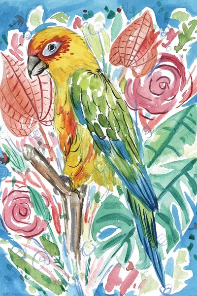 Tropical Portrait IV by Melissa Wang framed wall art