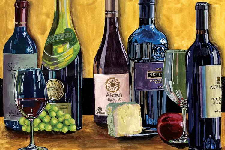 Still Life with Wine II by Melissa Wang wall art