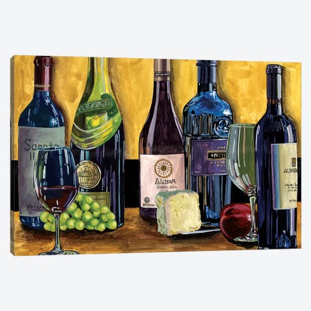 Still Life with Wine II Canvas Print #WNG603} by Melissa Wang Canvas Wall Art