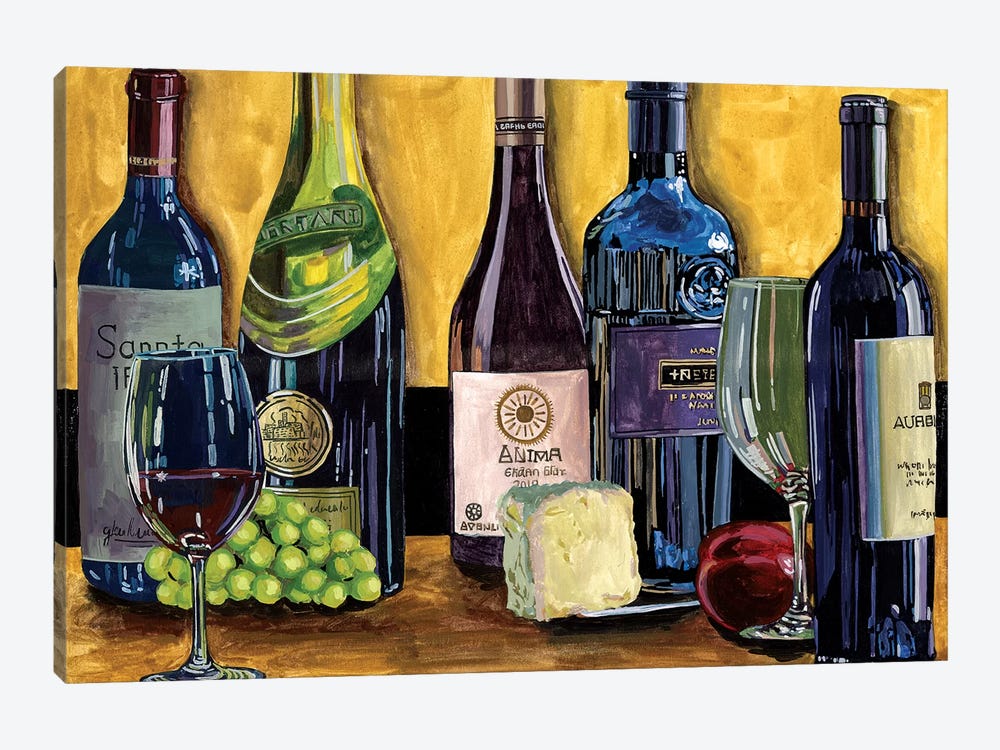 Still Life with Wine II by Melissa Wang 1-piece Canvas Art