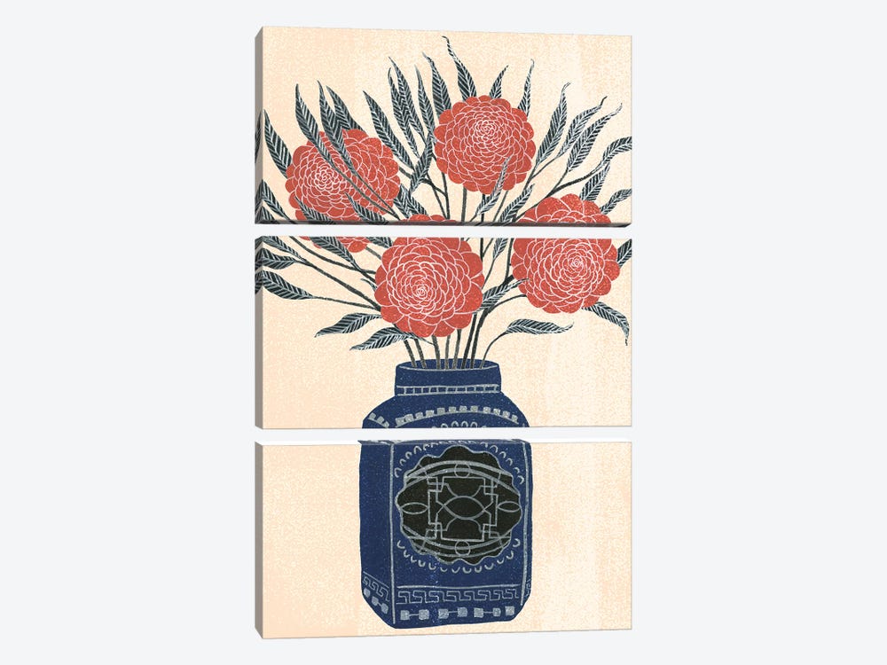 Vase of Flowers IV 3-piece Art Print