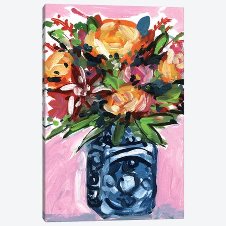Bouquet in a vase III Canvas Print #WNG631} by Melissa Wang Art Print