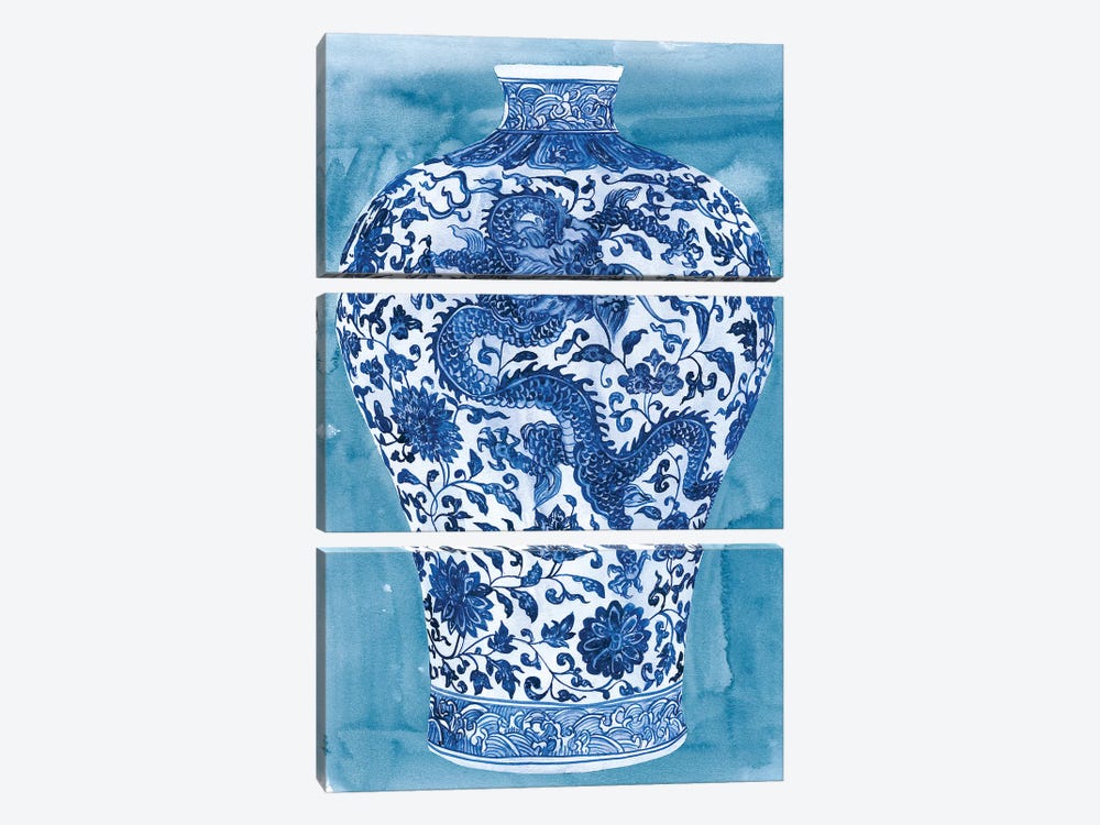 Ming Vase II by Melissa Wang 3-piece Canvas Print