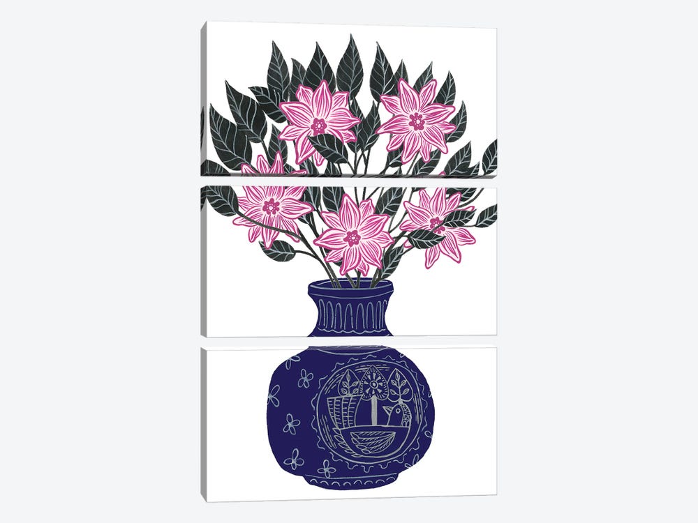 Painted Vase II by Melissa Wang 3-piece Art Print