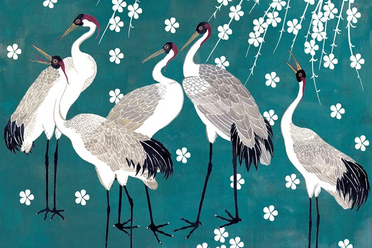 Crane at Night I by Melissa Wang wall art