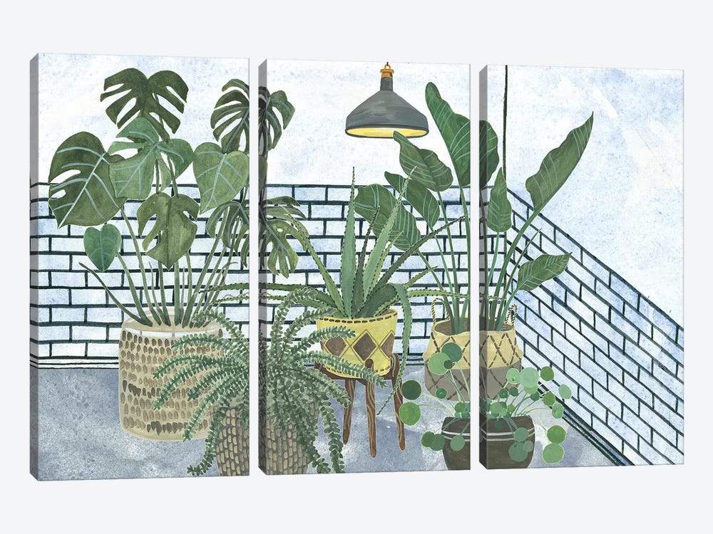 Mes Plantes Collection by Melissa Wang 3-piece Canvas Wall Art