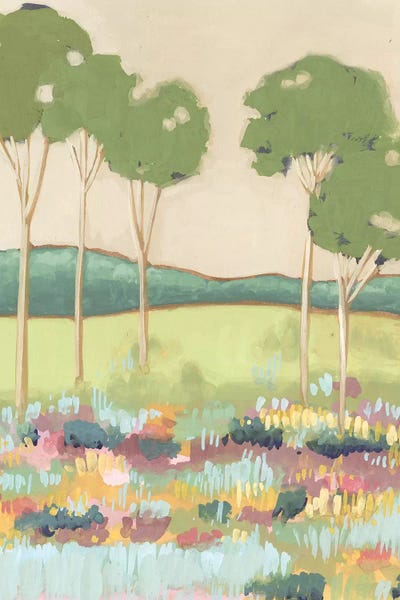 Shades of Trees II by Melissa Wang framed wall art