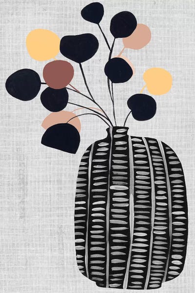 Decorated Vase with Plant III by Melissa Wang art print