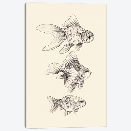 Goldfish III Canvas Print #WNG862} by Melissa Wang Canvas Artwork