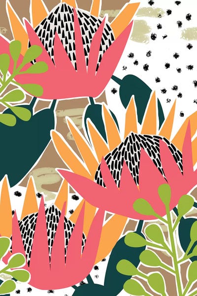 King Protea II by Melissa Wang art print
