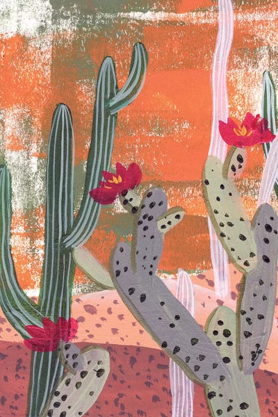 Southwest Décor: Desert Flowers I by Melissa Wang