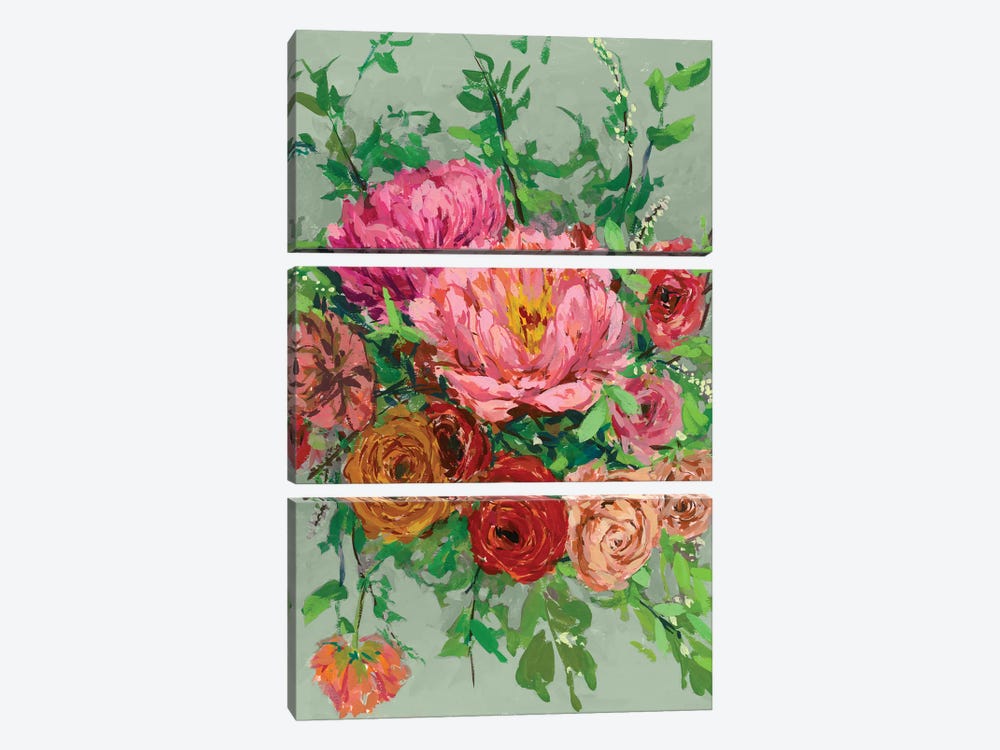 Vintage Bouquet I by Melissa Wang 3-piece Canvas Print