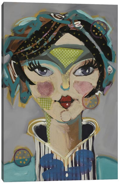 Masked Lady II Canvas Art Print