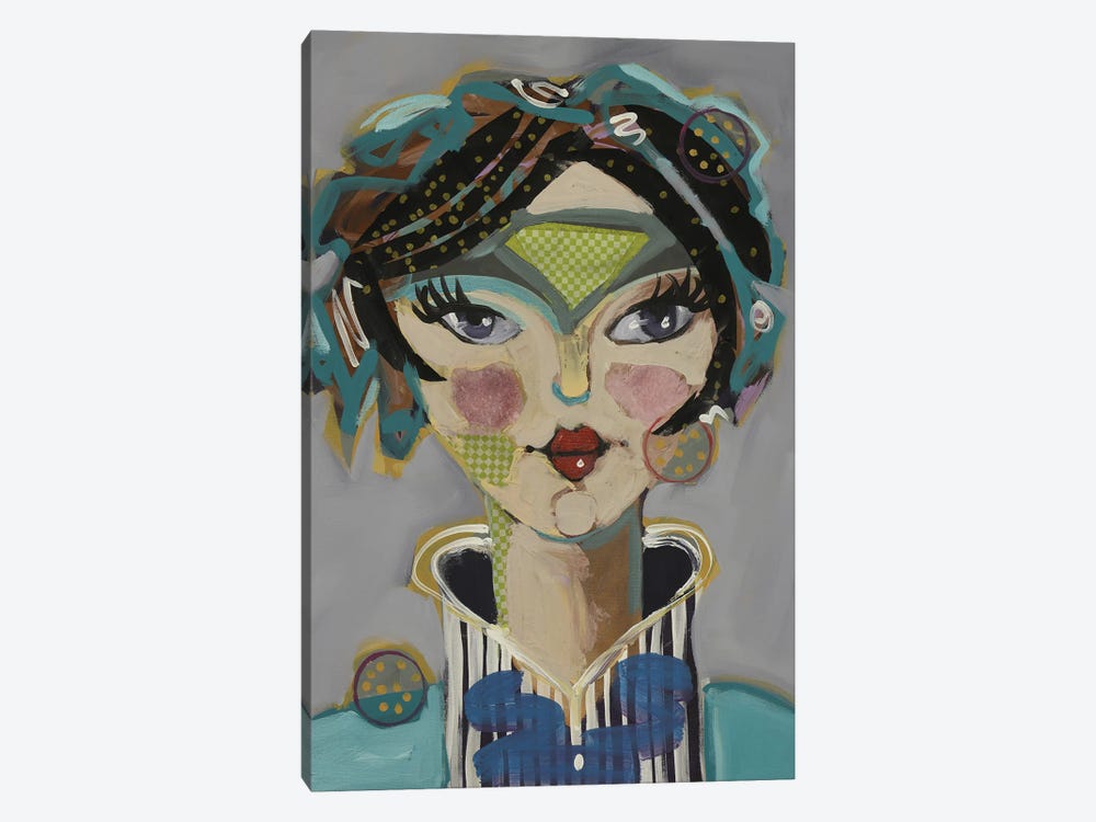 Masked Lady II by Winnie Eaton 1-piece Art Print