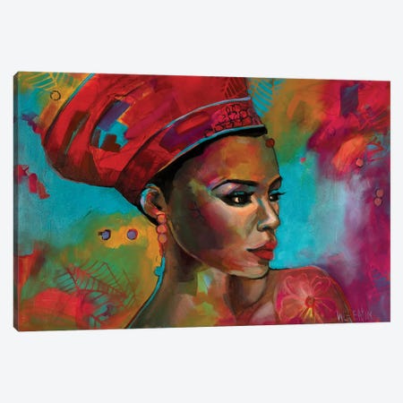 Pride Of Africa Canvas Print #WNN21} by Winnie Eaton Canvas Wall Art