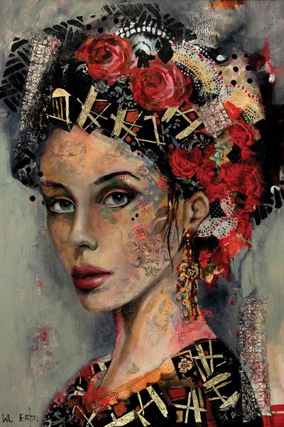 Latin Décor: Spanish Lady Flowers by Winnie Eaton