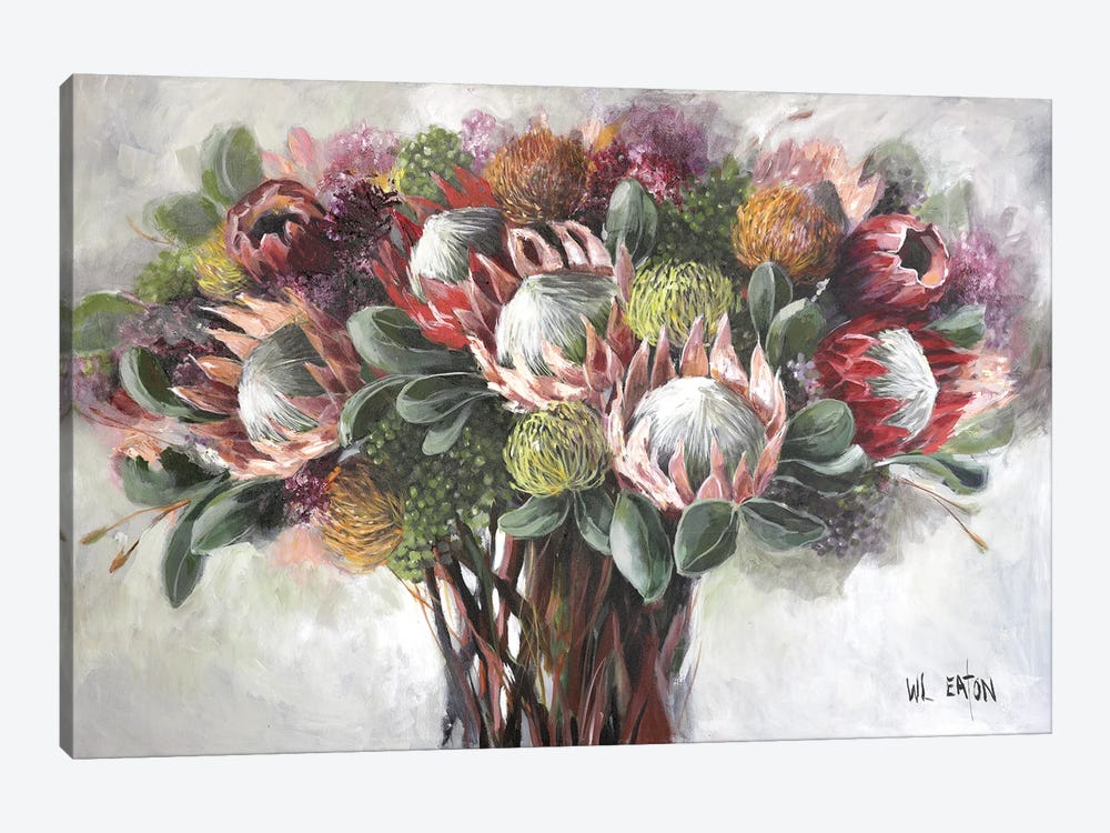 Proteas by Winnie Eaton 1-piece Canvas Print