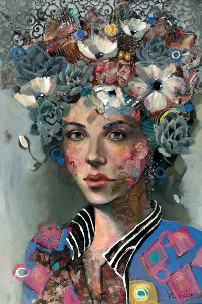 Winnie Eaton: Girl With Succulents by Winnie Eaton