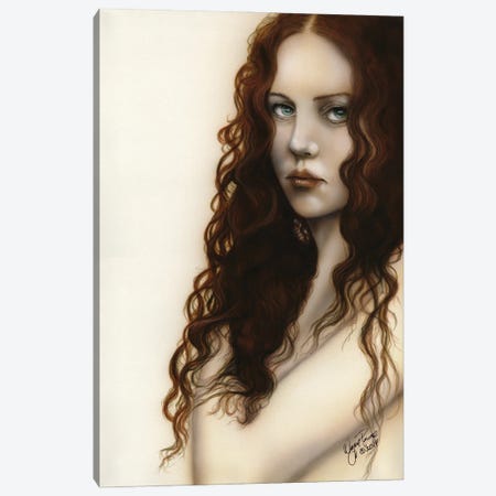 Red Haired Beauty Canvas Print #WNP26} by Wayne Pruse Canvas Art Print