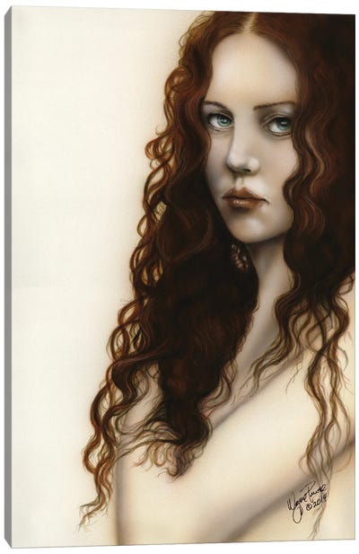Red Haired Beauty Canvas Art Print - Wayne Pruse