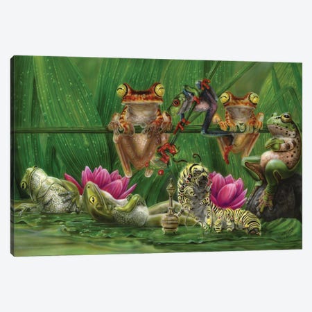 Toasted Frogs Canvas Print #WNP33} by Wayne Pruse Art Print