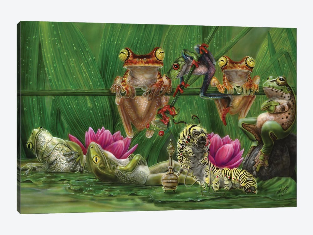 Toasted Frogs by Wayne Pruse 1-piece Canvas Artwork