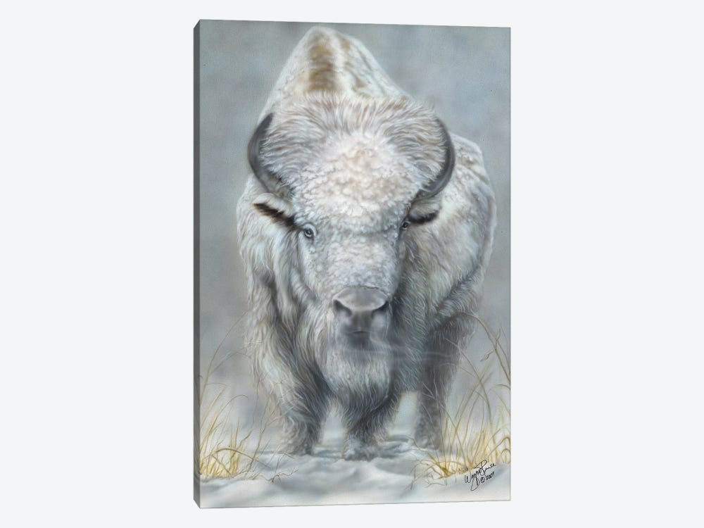 White Buffalo by Wayne Pruse 1-piece Art Print