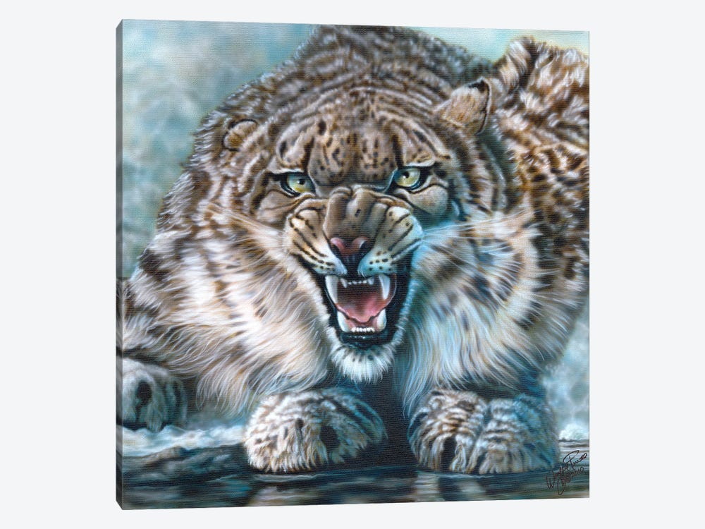 Snow Leopard by Wayne Pruse 1-piece Canvas Art