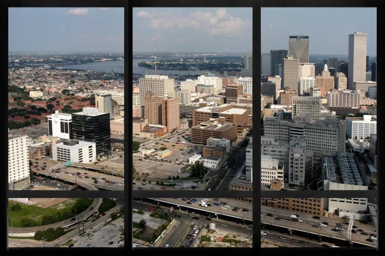 New Orleans City Skyline Window View