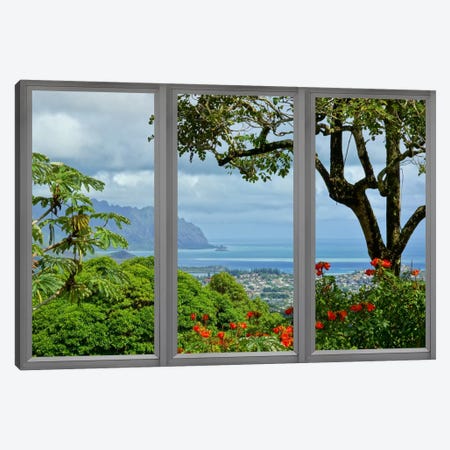 Hawaii Window View Canvas Print #WOW49} by Unknown Artist Canvas Art