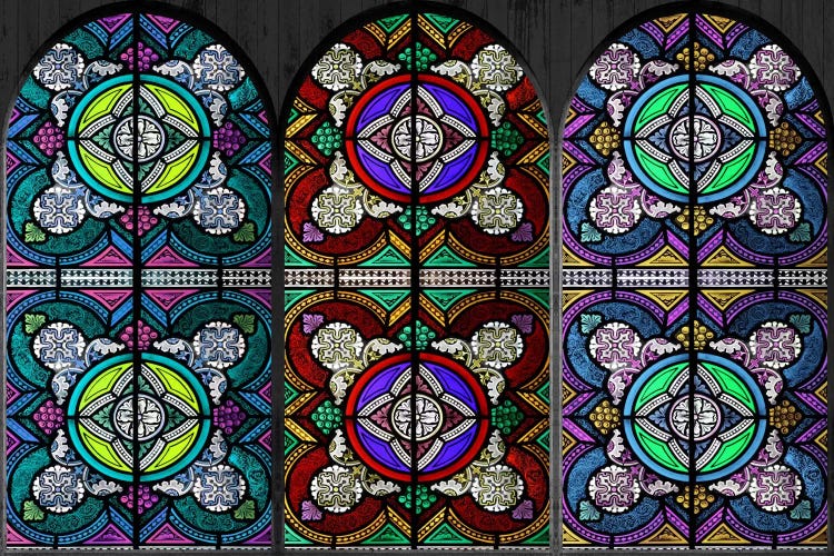 Flowers Patterns Stained Glass Window #5