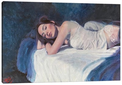 Moonlight Canvas Art Print - Sleeping & Napping Art