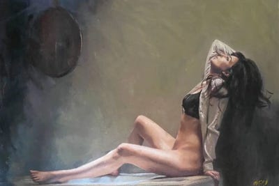 The Mirror by William Oxer canvas print
