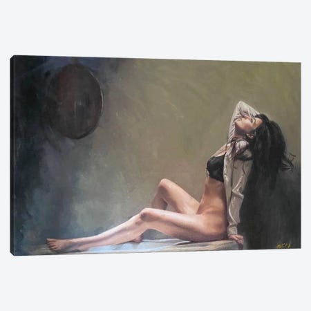The Mirror Canvas Print #WOX8} by William Oxer Canvas Art Print