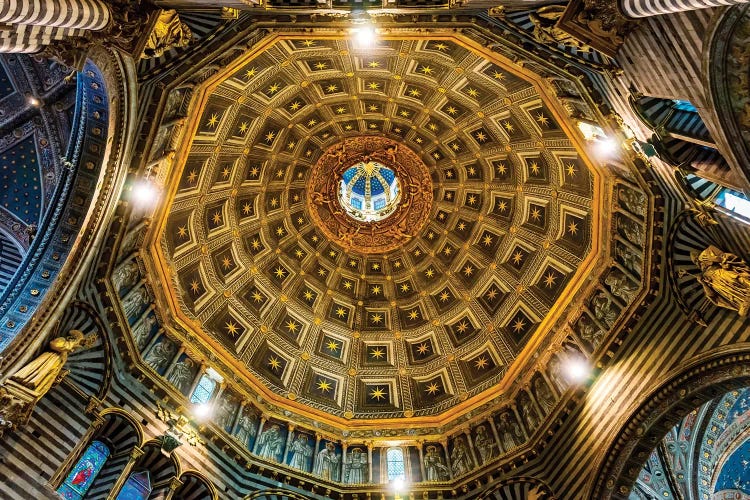 Siena Cathedral interior. Siena, Italy. Completed from 1215 to 1263. by William Perry wall art