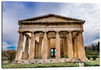Temple Of Hephaestus, Agora of Athens, Agoraios Kolonos Hill, Athens, Greece Canvas Art Print