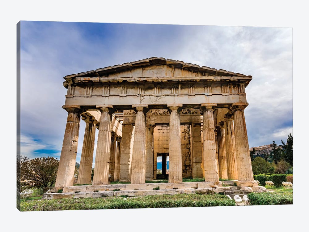 Temple Of Hephaestus, Agora of Athens, Agoraios Kolonos Hill, Athens, Greece by William Perry 1-piece Canvas Wall Art