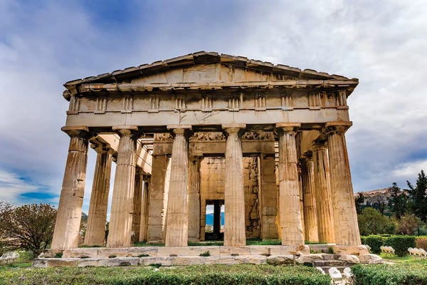 William Perry: Temple Of Hephaestus, Agora of Athens, Agoraios Kolonos Hill, Athens, Greece by William Perry