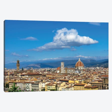 Cityscape View Of Florence, Tuscany, Italy Canvas Print #WPE26} by William Perry Canvas Art